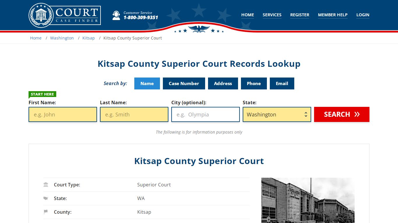 Kitsap County Superior Court Records Lookup - CourtCaseFinder.com